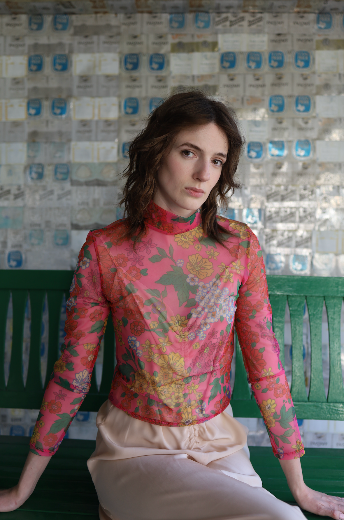 Lydia Top in Sheer Floral